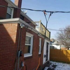 getting electricity directly from the electric pole
